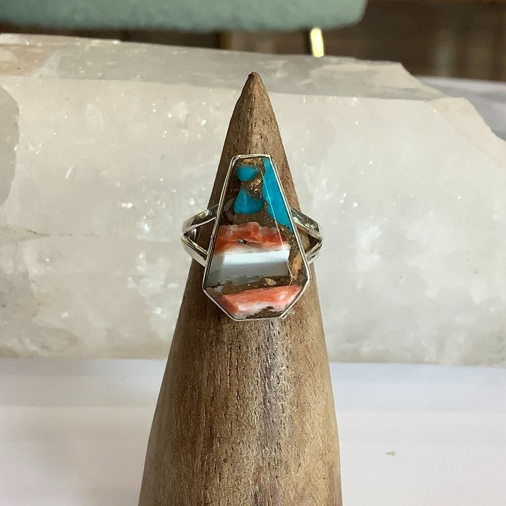 Sterling Silver Spiney Oyster Ring SOLD in store